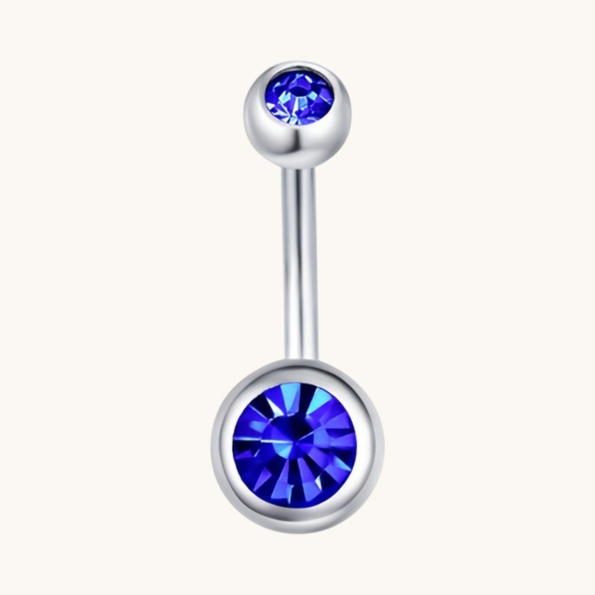Sparkling Zirconia Navel Piercing - Surgical Steel