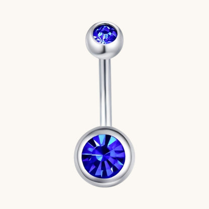 Sparkling Zirconia Navel Piercing - Surgical Steel
