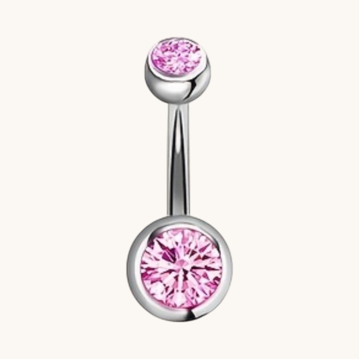 Sparkling Zirconia Navel Piercing - Surgical Steel