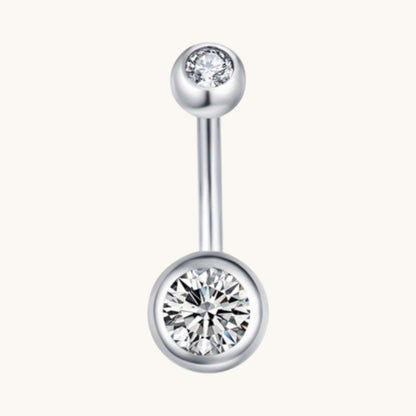 Sparkling Zirconia Navel Piercing - Surgical Steel