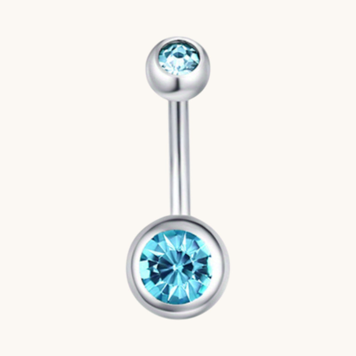 Sparkling Zirconia Navel Piercing - Surgical Steel