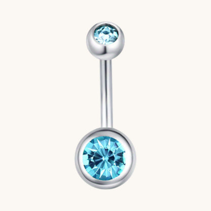 Sparkling Zirconia Navel Piercing - Surgical Steel