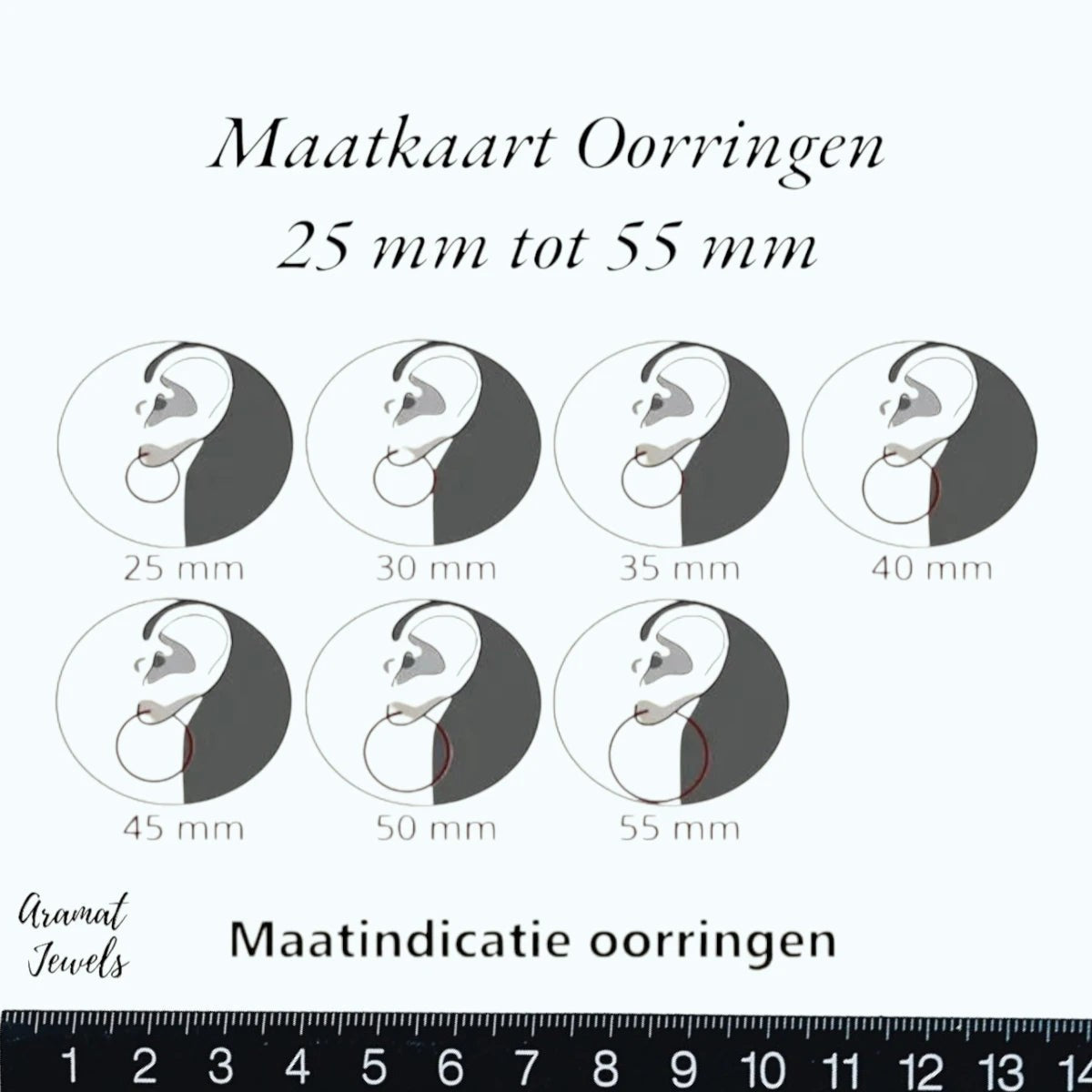 Gold-colored steel earrings – 6-in-1 design – 30x25 mm