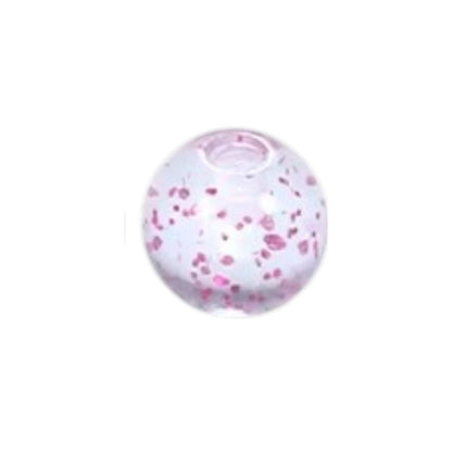 Transparant Piercing Balletje met Glitters – Acryl – 5mm (1.6mm Dikte) – Per Stuk