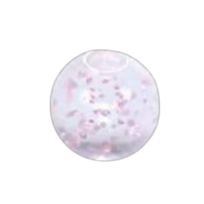 Transparant Piercing Balletje met Glitters – Acryl – 5mm (1.6mm Dikte) – Per Stuk