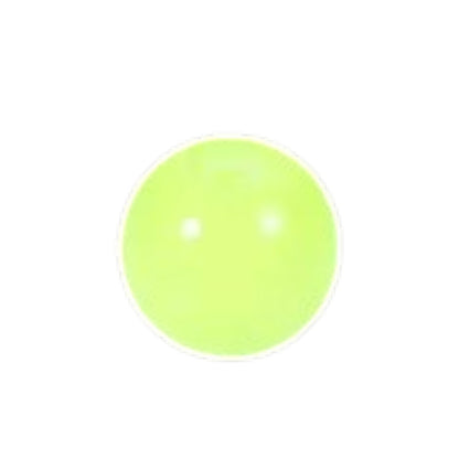Aramat Jewels los neon groen acryl piercing balletje van 5mm voor 1.6mm staafjes, tandvriendelijk en lichtgewicht.
