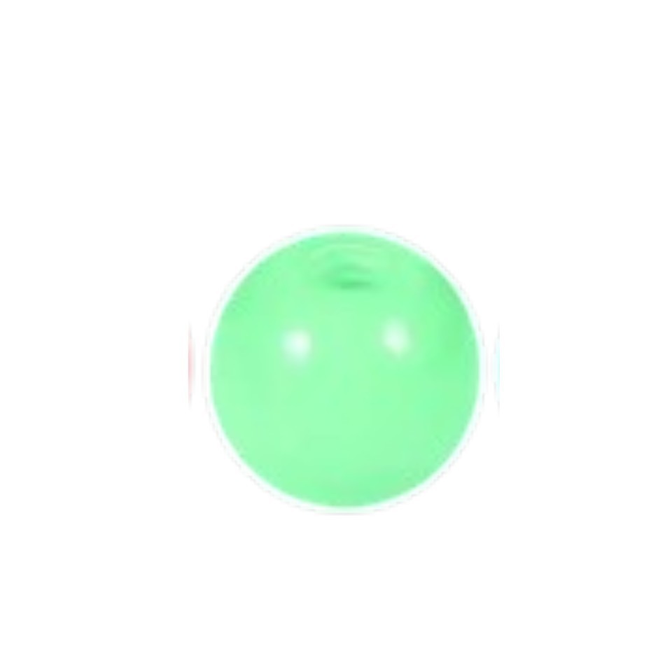 Aramat Jewels los groen acryl piercing balletje van 5mm voor 1.6mm staafjes, hypoallergeen en tandvriendelijk.