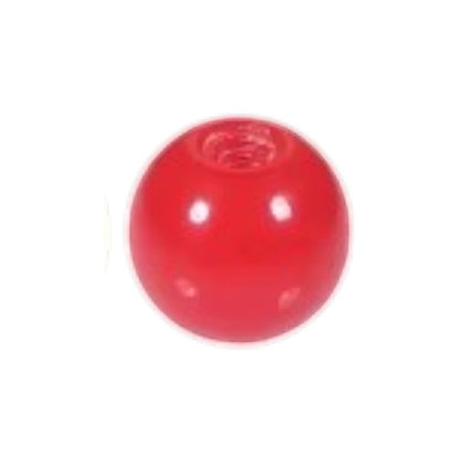 Rood Aramat Jewels acryl piercing balletje van 6mm met 1.6mm schroefdraad, ideaal als tandvriendelijk reserveonderdeel.