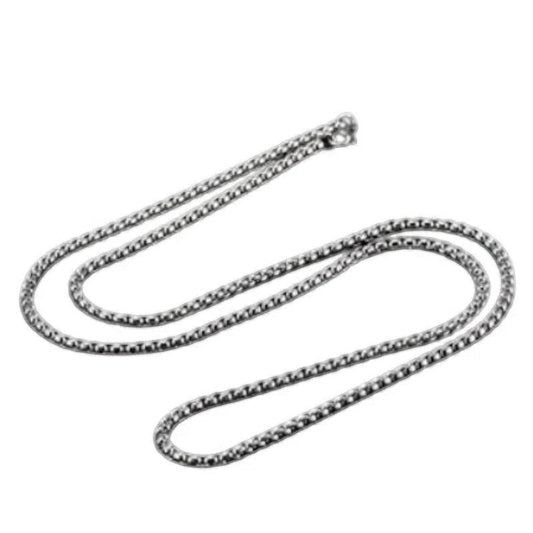 Aramat Jewels zilverkleurige jasseron schakelketting van 5mm breed, gemaakt van duurzaam en waterproof RVS staal.