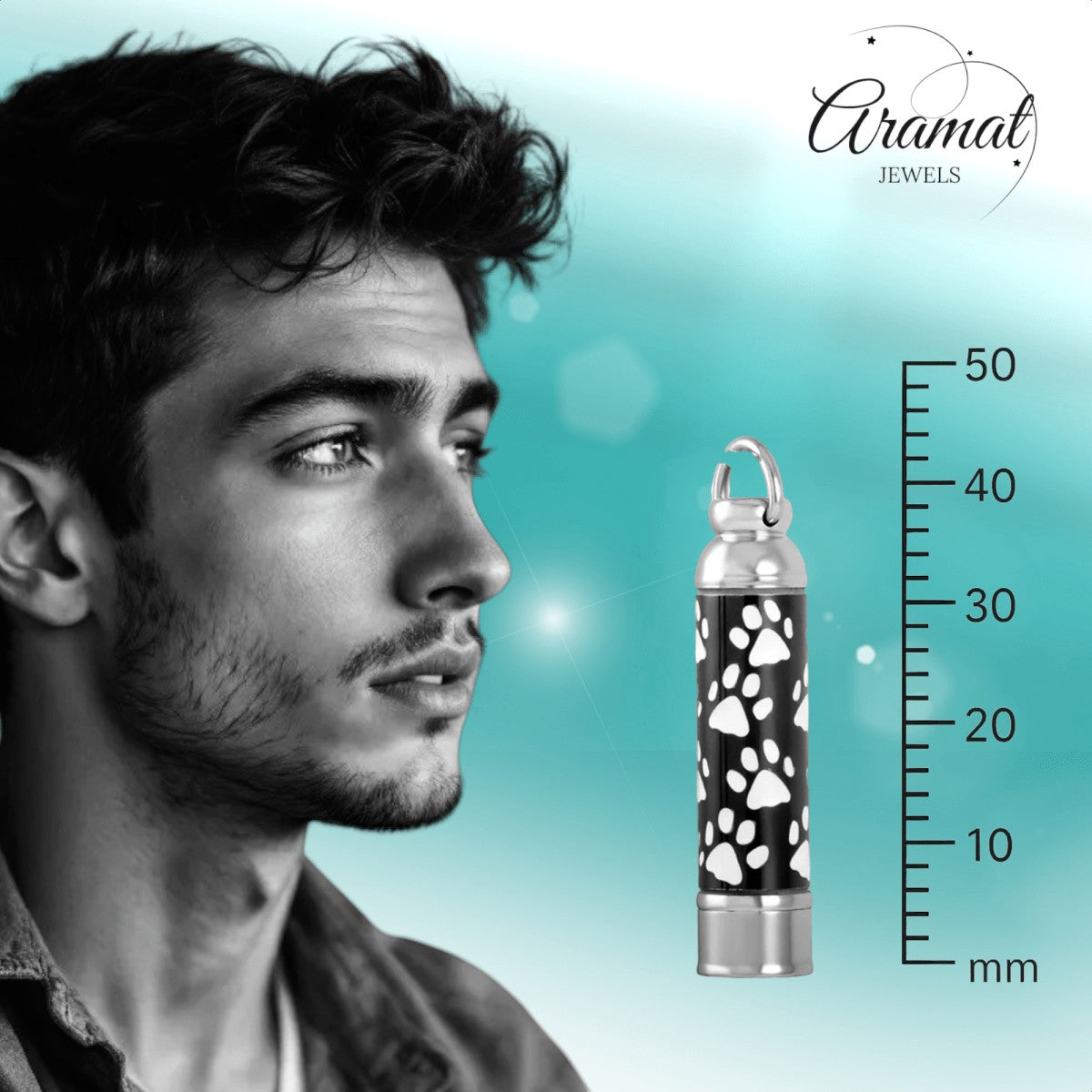 Ashanger buis met dierenpootjes – dierbare herinnering - Aramat Jewels - Gedenkhangers - cadeautip