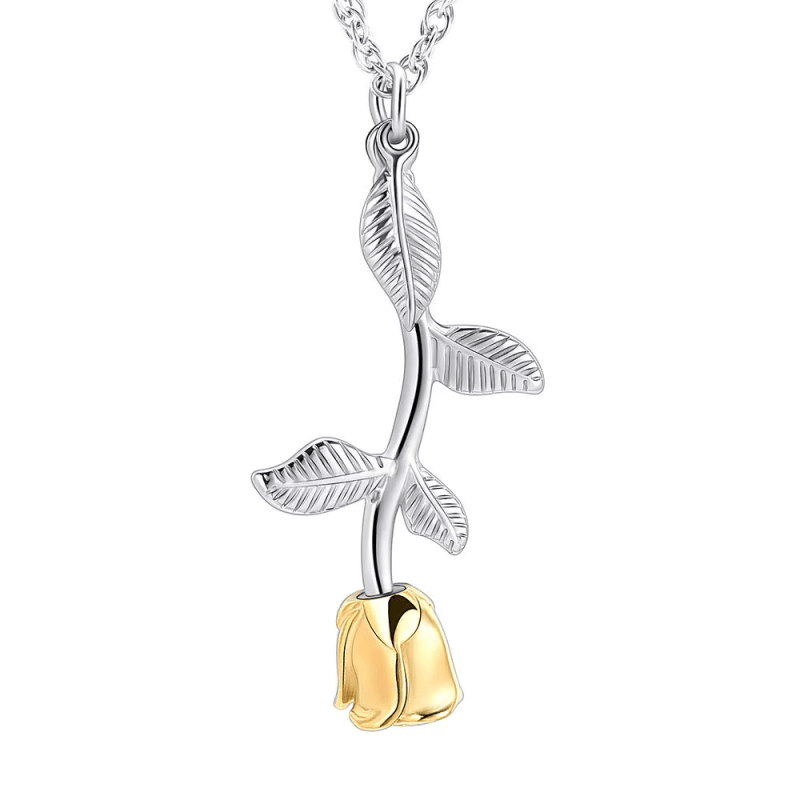 Bicolor RVS Ashanger Roos 45x23mm - hang1467 - IJD10034 - Gedenkhangers kopen# - 45mm - alles - ashangers