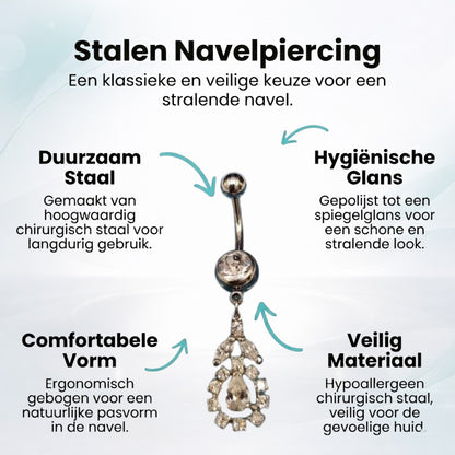 Flower Pendant Navel Piercing