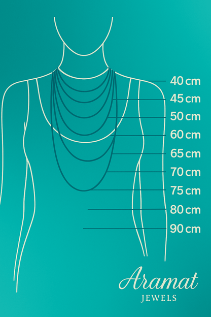 Boho Ketting Dames Druppel Hemels Blauw 33mm - Bohemien Hanger - Aramat Jewels - Halskettingen - cadeautip