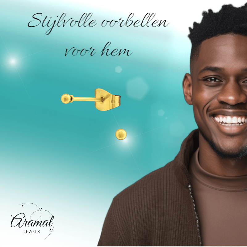 Bolletjes oorbellen – Goudkleur – 2mm - oor2721 - XE5558 - Oorbellen kopen# - 2mm - alles - bolletjes
