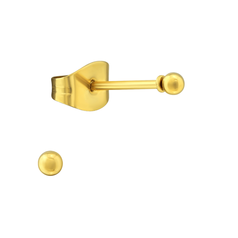 Bolletjes oorbellen – Goudkleur – 2mm - oor2721 - XE5558 - Oorbellen kopen# - 2mm - alles - bolletjes
