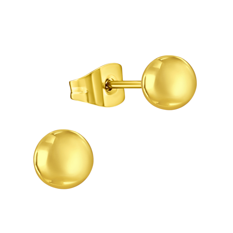 Bolletjes oorbellen – Goudkleur – 5mm - oor2191 - XE5558 - Oorbellen kopen# - 5mm - alles - bolletjes