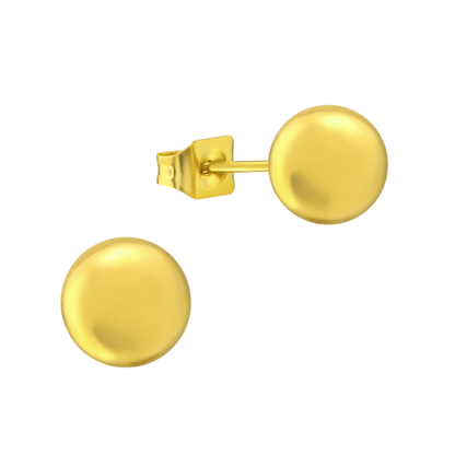 Bolletjes oorbellen – Goudkleur – 7mm - oor3485 - 14137 - Oorbellen kopen# - 7mm - alles - bolletjes