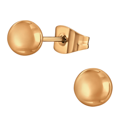 Bolletjes oorbellen – rosékleur – 6mm - oor3778 - Oorbellen kopen# - 6mm - alles - bolletjes