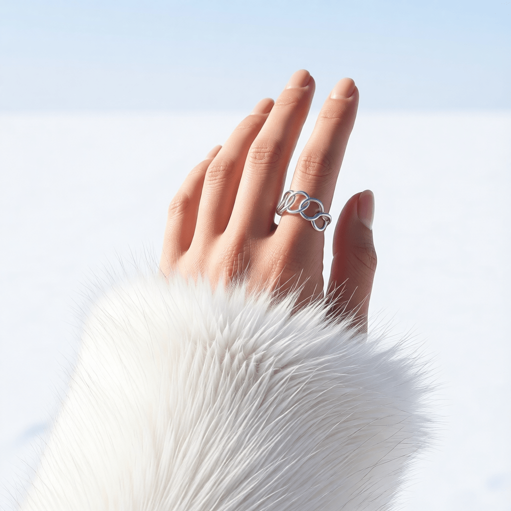 Brede One Size Ring RVS met Ovale Schakels (13 mm) - Aramat Jewels - Ringen - cadeautip