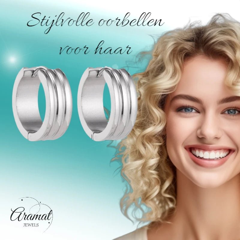 Brede Stalen Creolen 20mm - oor5821 - se43095 - Oorringen kopen# - 20mm - alles - cadeau