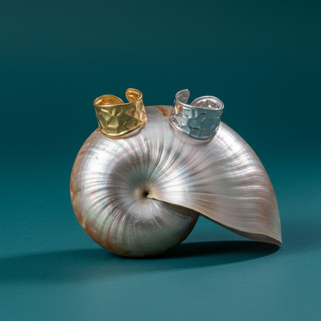 Brede Verstelbare Damesring met Geometrisch Design - 15mm RVS - Aramat Jewels - Ringen - cadeautip