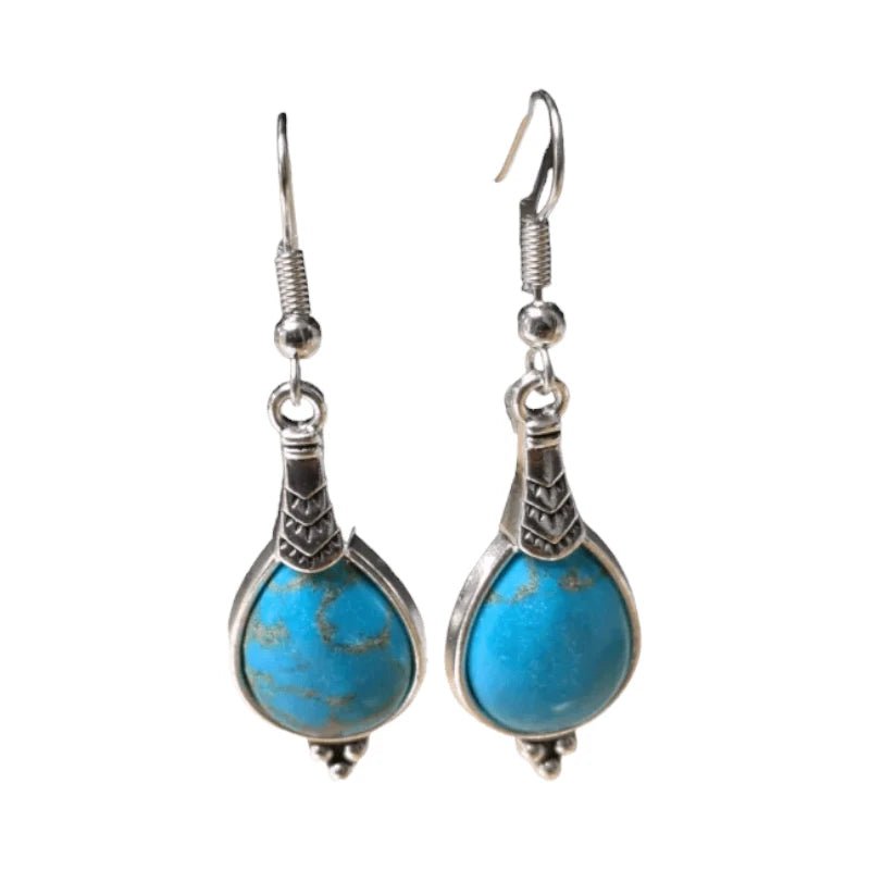 Elegante Druppel Oorhangers Hemelsblauw vrouw - oor6033 - Oorhangers kopen# - 50mm - alles - bali