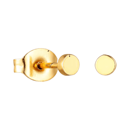 Goudkleurige Ronde Oorstekers RVS 3mm - Aramat Jewels - Oorbellen - cadeautip