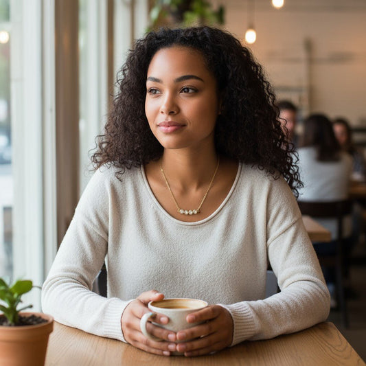 Goudkleurige Stalen Ketting met bar met zirkonia - Aramat Jewels - Halskettingen - cadeautip