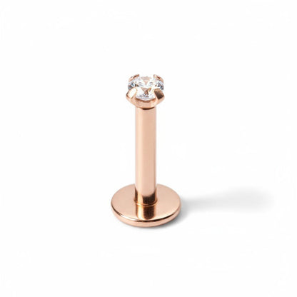 Helix Tragus Piercing Rosegoudkleur Zirkonia 6mm 1.2mm - Aramat Jewels - Piercings - cadeautip
