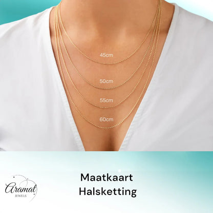 Zilverkleurige Stalen Zirkonia Ketting – Klassieke Dames Collier 4mm
