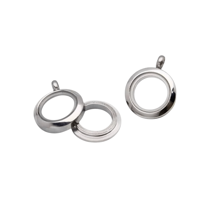 Kleine Ronde Ashanger RVS 15mm - hang1466 - Gedenkhangers kopen# - 15mm - alles - ashangers