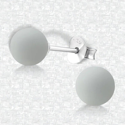 Lichtgrijze Zilveren Parel Oorbellen - Aramat Jewels - Oorbellen - cadeautip
