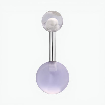 Stylish Transparent Acrylic Navel Piercing