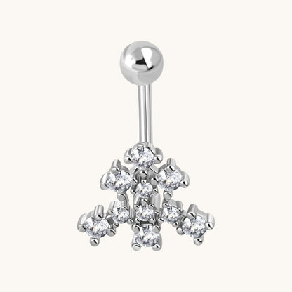 Surgical Steel Navel Piercing with Zirconia