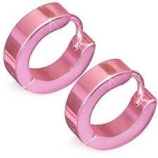 Oorringen – RVS Roze Glans (14mm) - Aramat Jewels - Oorringen - cadeautip