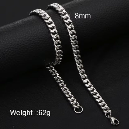 Moderne Zilverkleurige Gourmet Ketting RVS