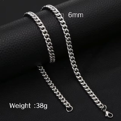 Moderne Zilverkleurige Gourmet Ketting RVS