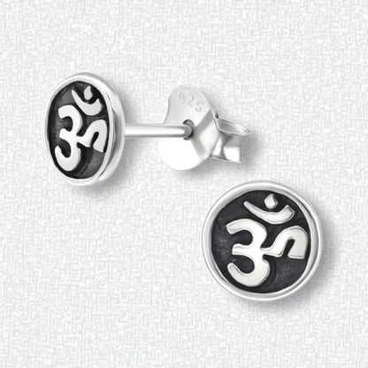Silver Ohm earrings – 6 mm nickel-free