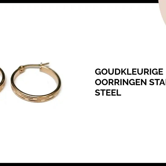 Goudkleurige Oorringen stainless steel by@Outfy