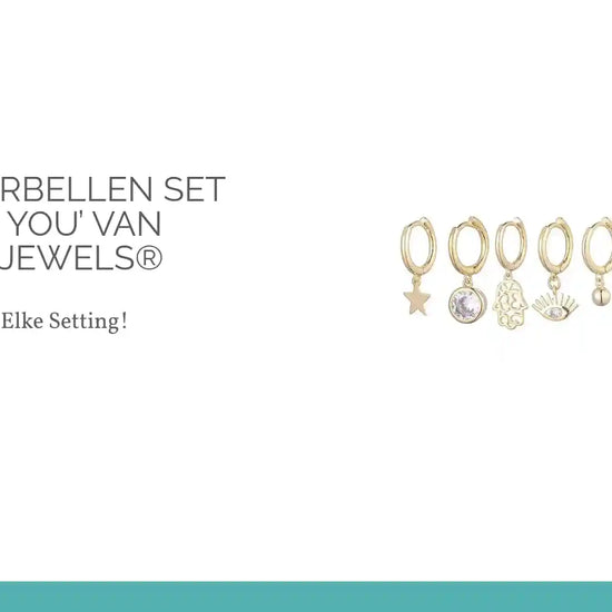Gouden Oorbellen Set Eyes On You&rsquo; van Aramat Jewels&reg; by@Outfy