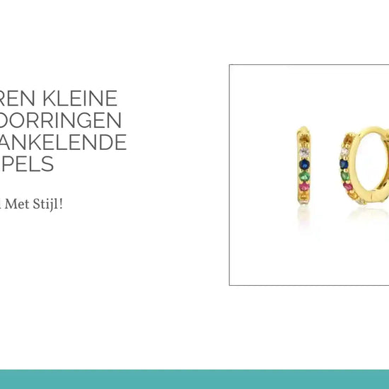 925 Zilveren Kleine Zirkonia Oorringen 9mm - Sprankelende Hoepels by@Outfy