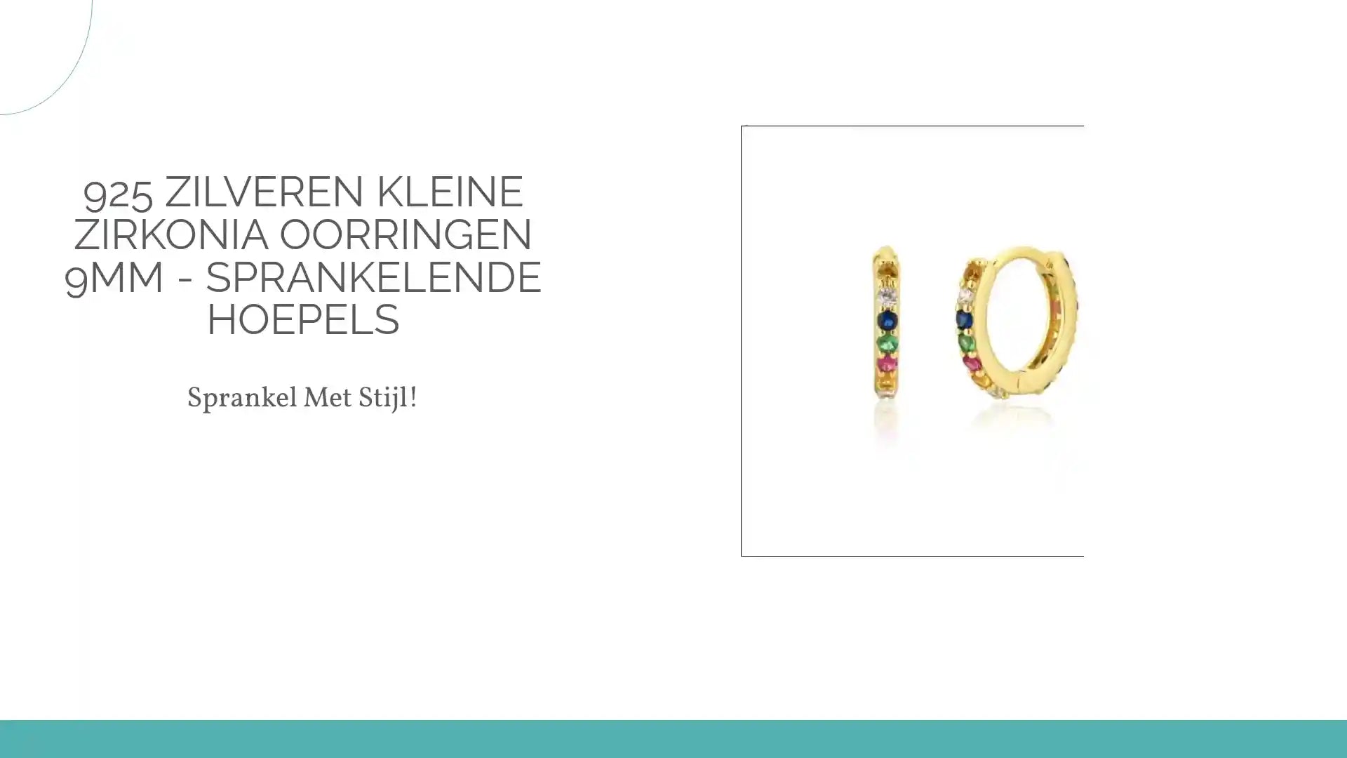925 Zilveren Kleine Zirkonia Oorringen 9mm - Sprankelende Hoepels by@Outfy