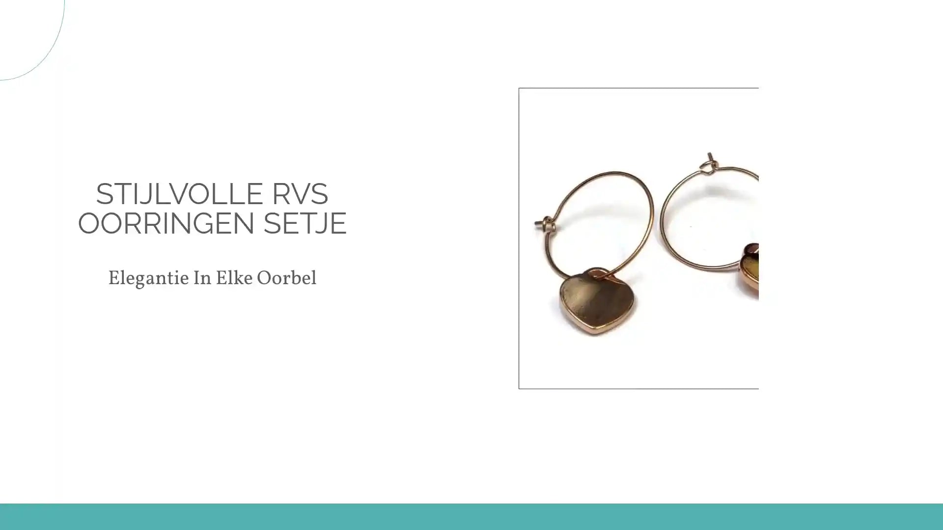 Stijlvolle Rvs Oorringen setje by@Outfy