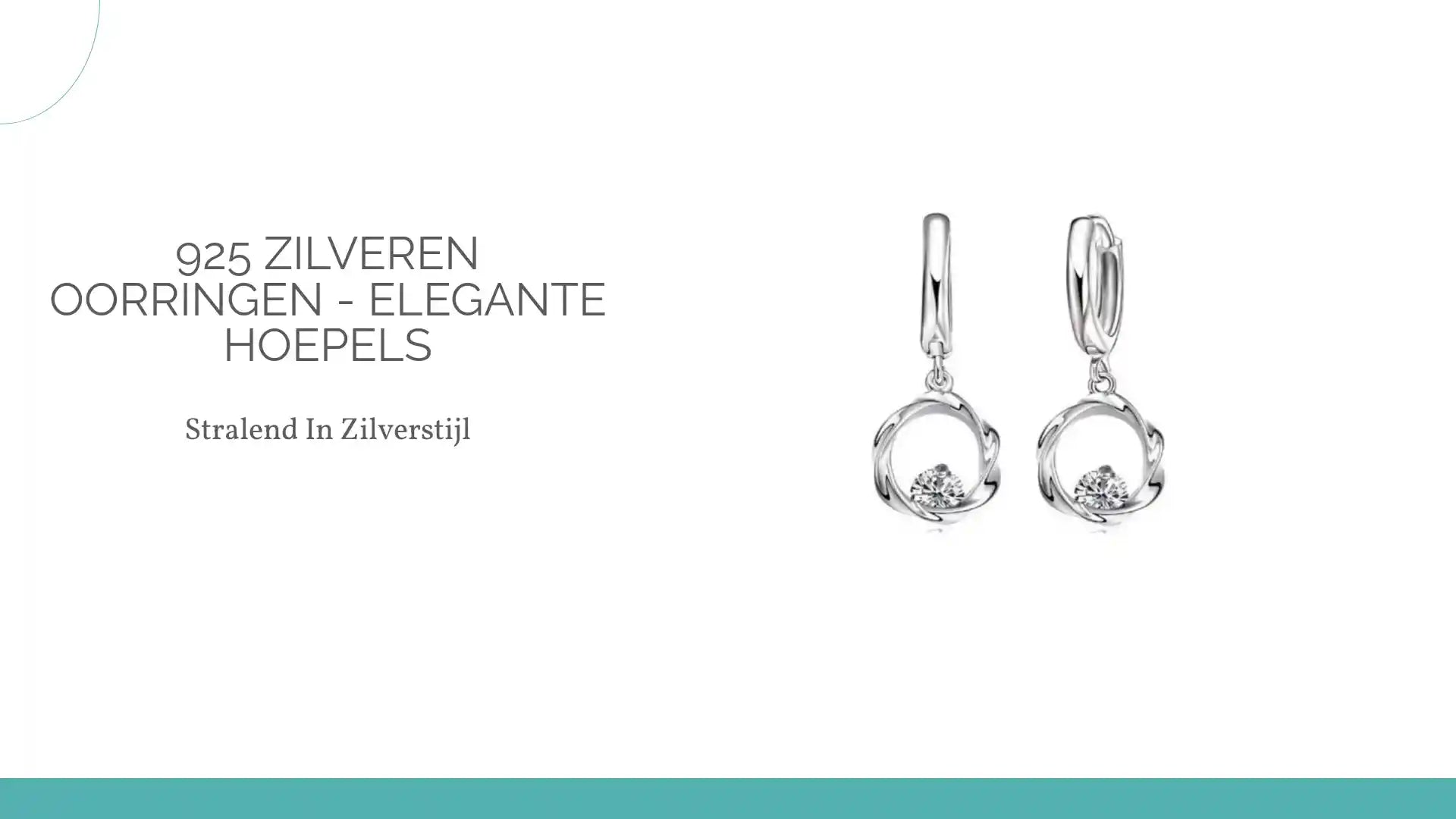 925 Zilveren Oorringen - Elegante Hoepels by@Outfy