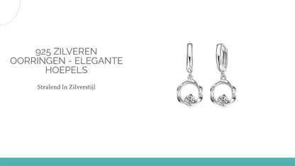 925 Zilveren Oorringen - Elegante Hoepels by@Outfy