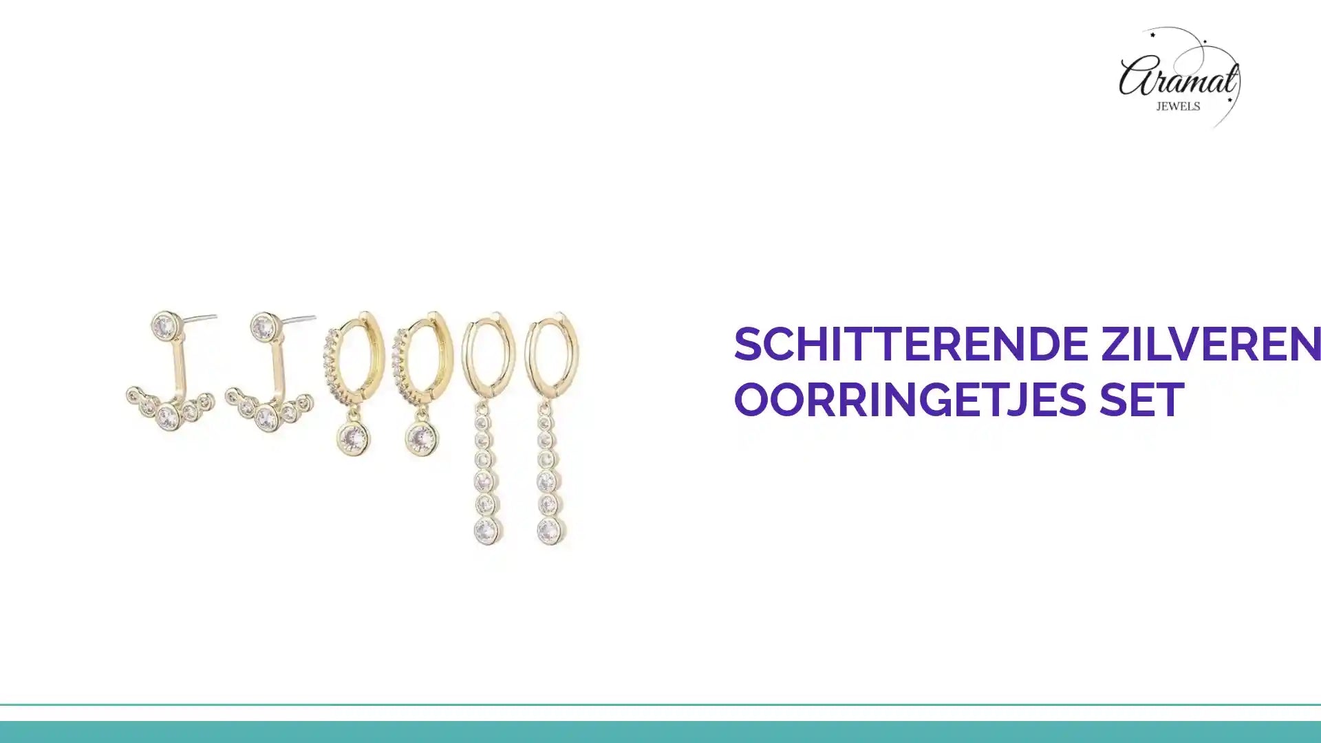 Schitterende Zilveren Oorringetjes Set by@Outfy