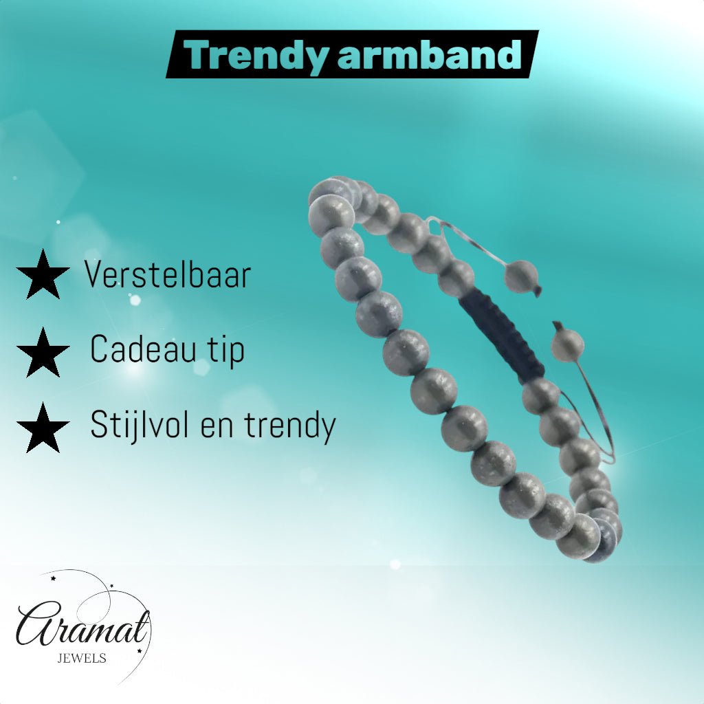Pyriet Natuursteen Armband man vrouw - Aramat Jewels - Armbanden - cadeautip