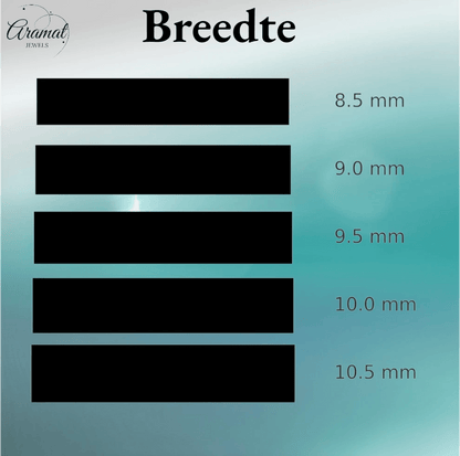 RVS Curb Chain Ketting Zilverkleur 50 - 60cm - Stoere Schakelketting - Aramat Jewels - Halskettingen - cadeautip