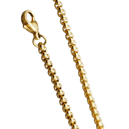 RVS Jasseron Ketting Goudkleur - Elegante Schakelketting - Aramat Jewels - RVS Sieraden - Halskettingen - cadeautip