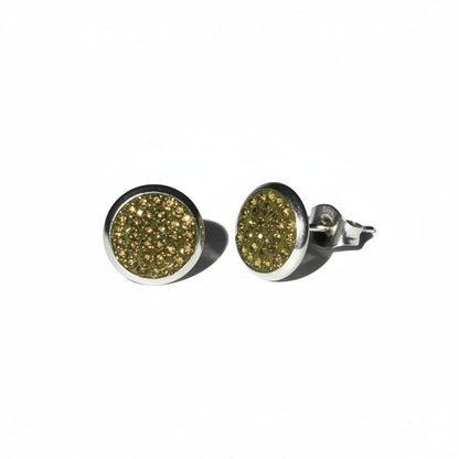 RVS Kristal Oorstekers 10mm Diverse Kleuren - Grote Zirkonia Studs - Aramat Jewels - RVS Sieraden - Oorbellen - cadeautip